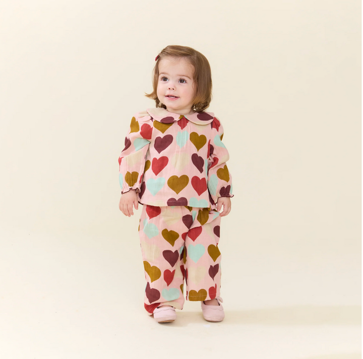 PINK CHICKEN Dawson Multi Harvest Hearts 2pc Set