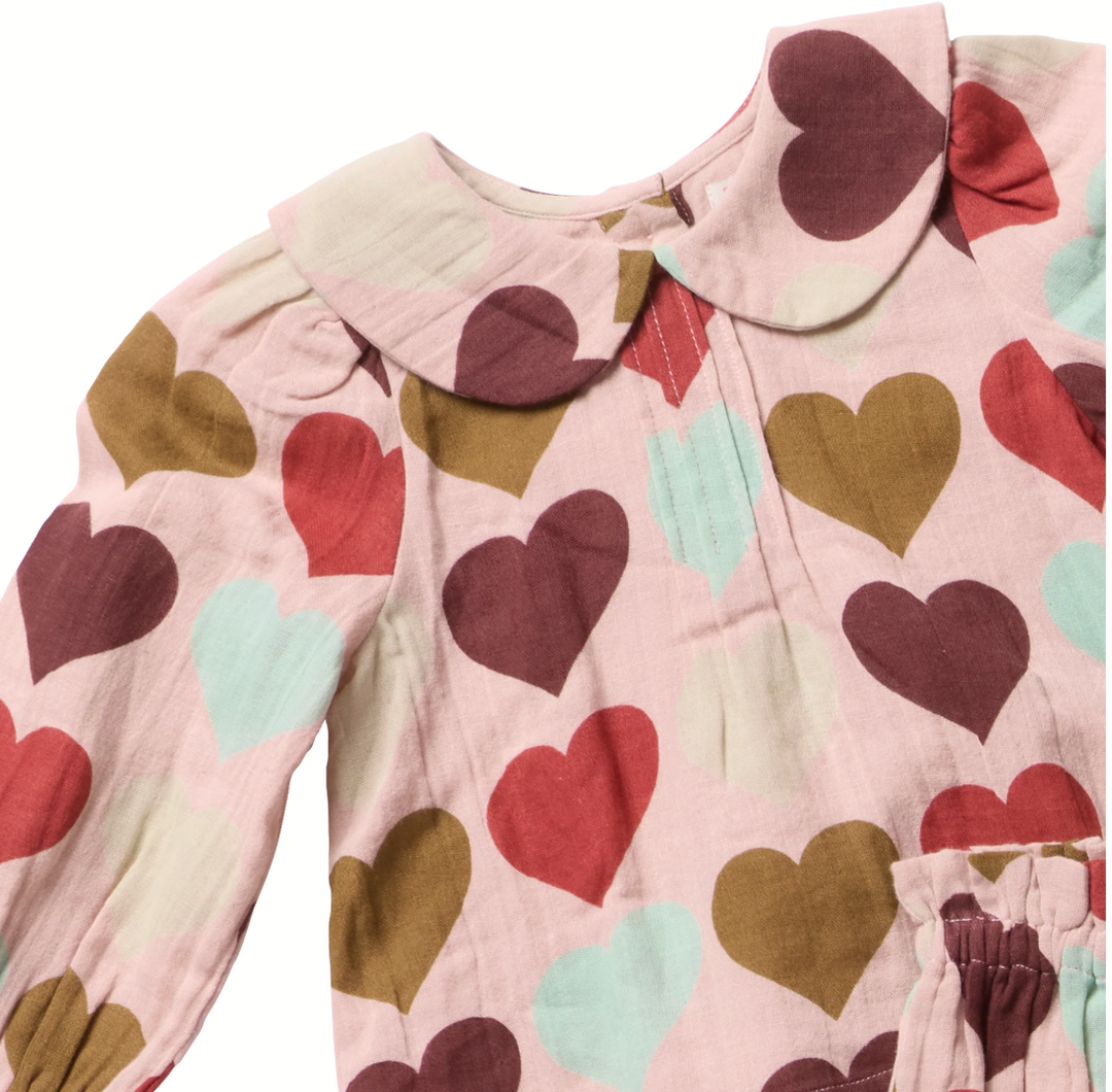 PINK CHICKEN Dawson Multi Harvest Hearts 2pc Set