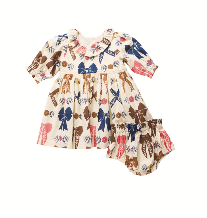 PINK CHICKEN Amara Harvest Bows Dress Set