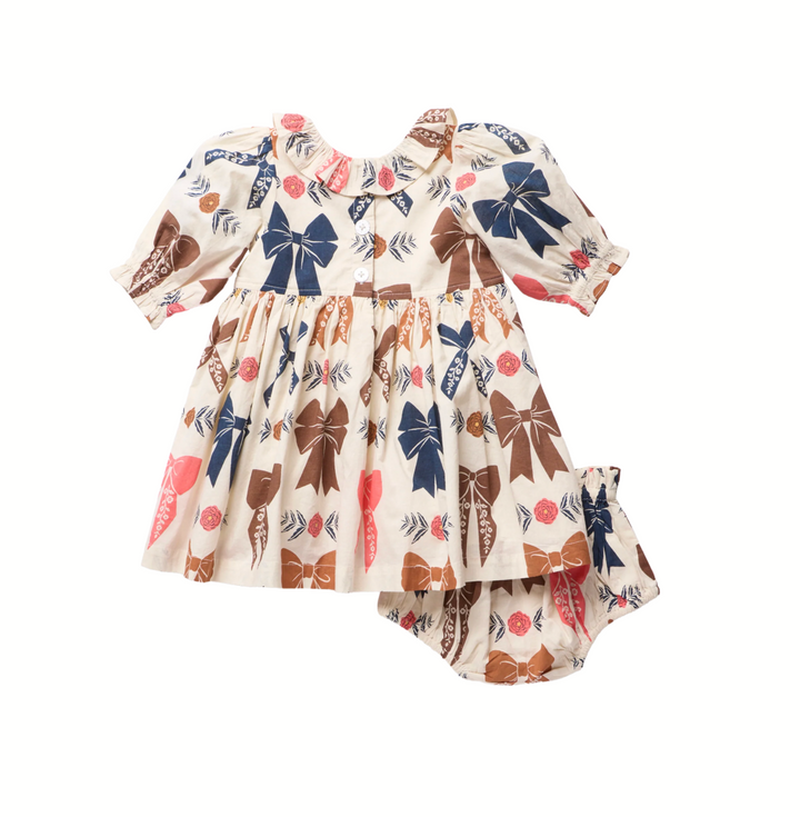 PINK CHICKEN Amara Harvest Bows Dress Set