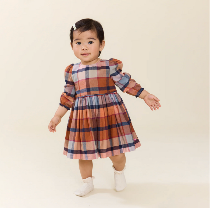 PINK CHICKEN Mae Hayride Plaid Dress Set