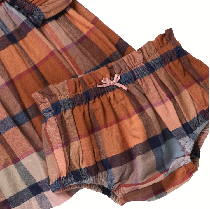 PINK CHICKEN Mae Hayride Plaid Dress Set