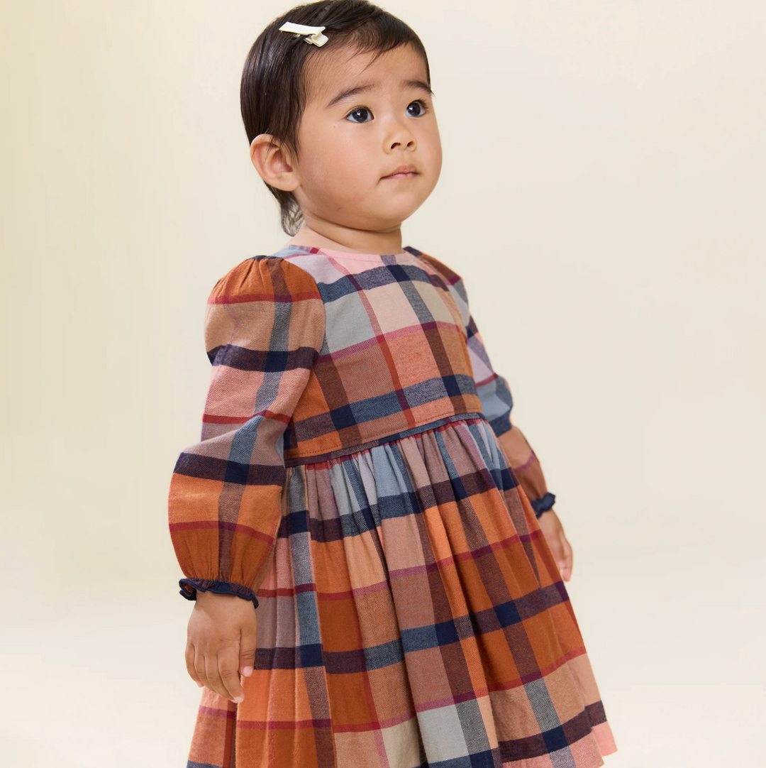 PINK CHICKEN Mae Hayride Plaid Dress Set