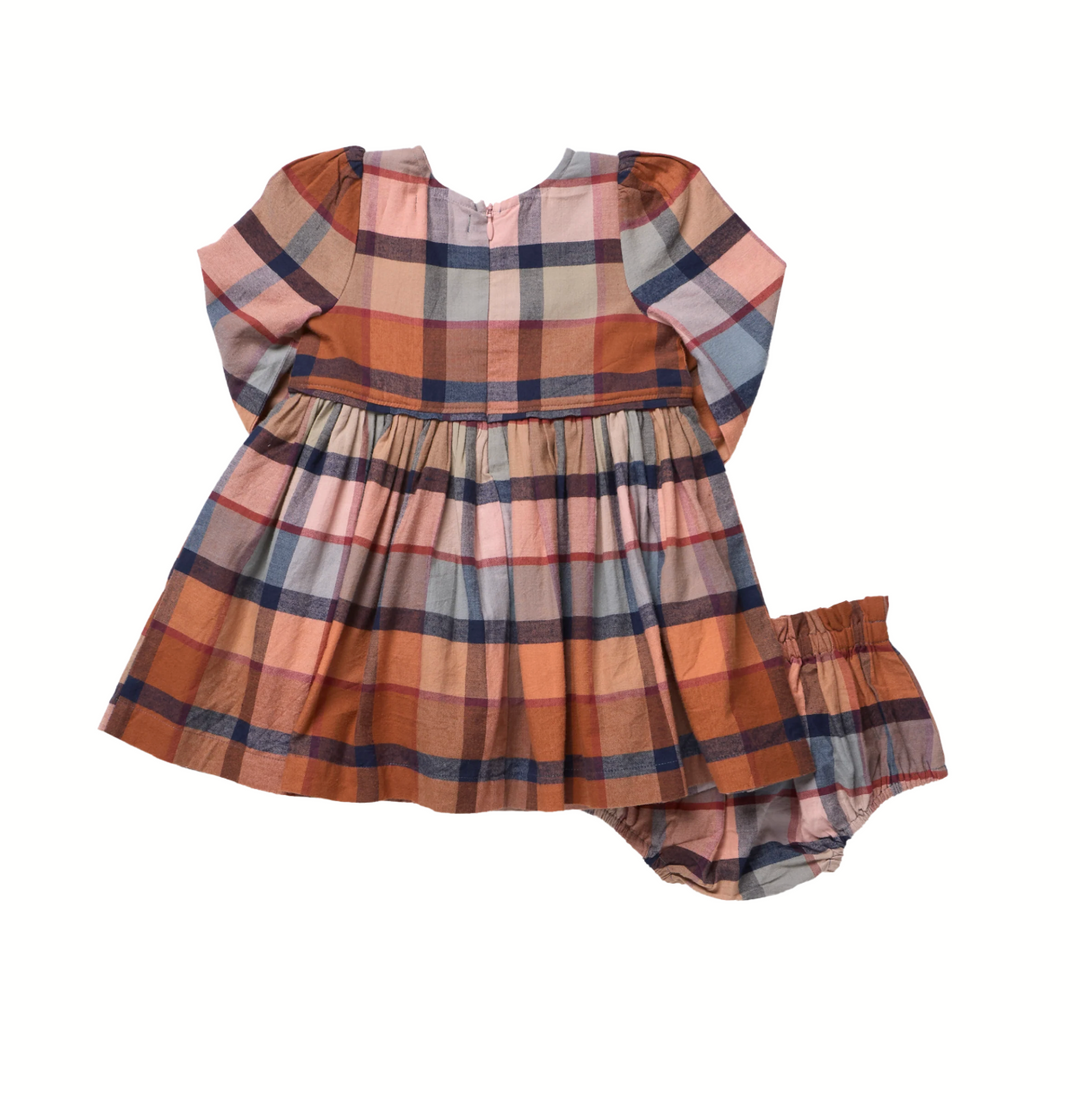 PINK CHICKEN Mae Hayride Plaid Dress Set