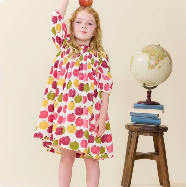 Stevie Dress Pink Delicious Apples