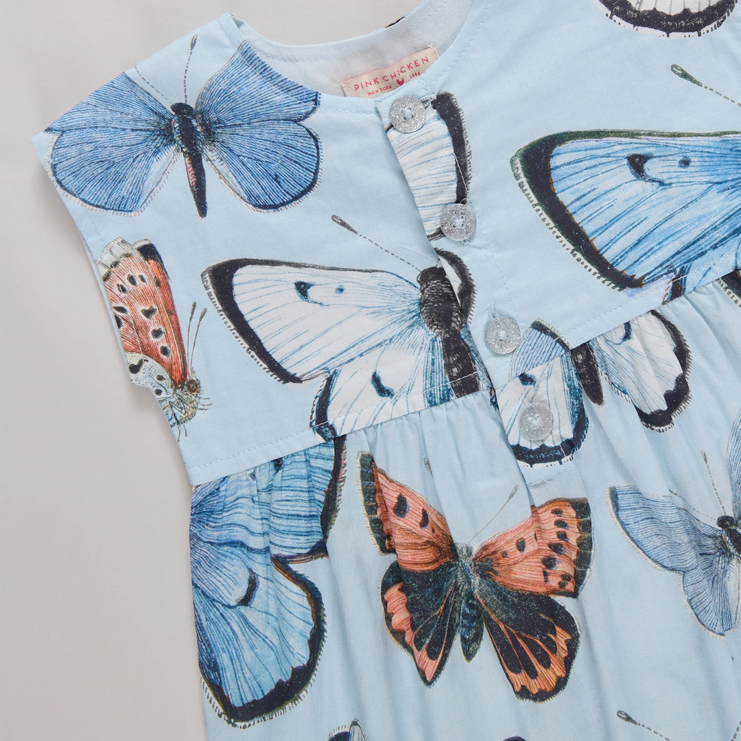 Alexandra Jumper Blue Vintage Butterflies