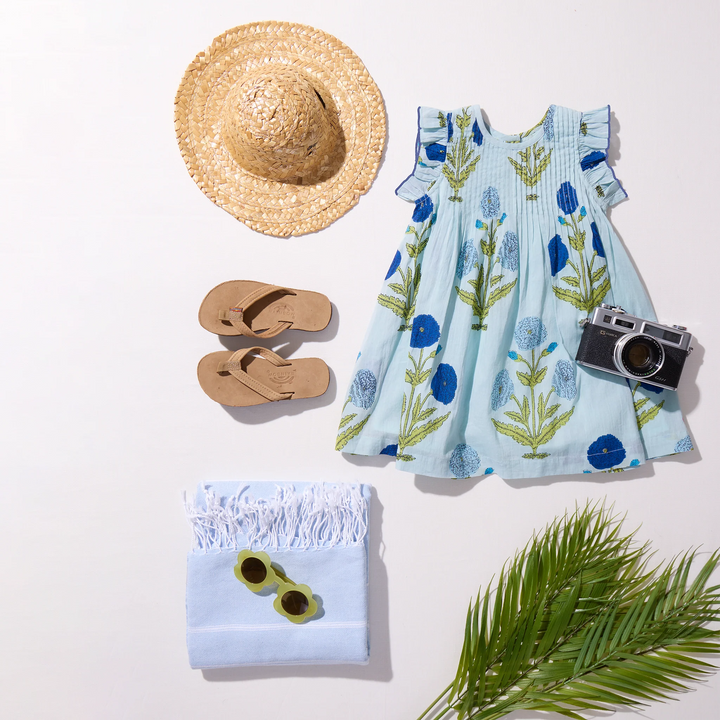 Jaipur Dress Blue Dandelion