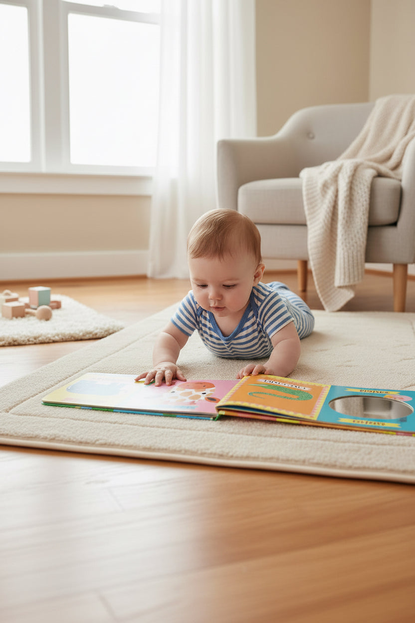 TUMMY TIME : SAVANNA fold-out book