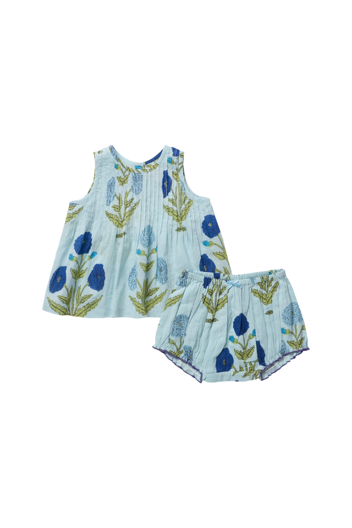 Jaipur 2pc Set Blue Dandelion