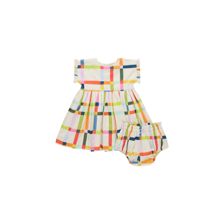 Adaline Dress Set Multi Tattersall