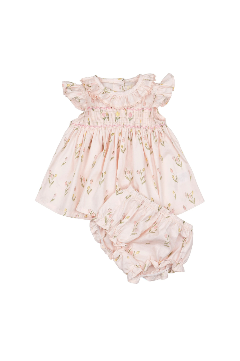 Smock Flutter Set Dancing Tulips
