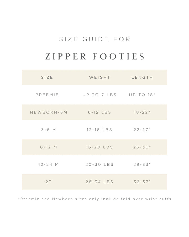 LOU LOU Ribbed Zipper Footie • Harper
