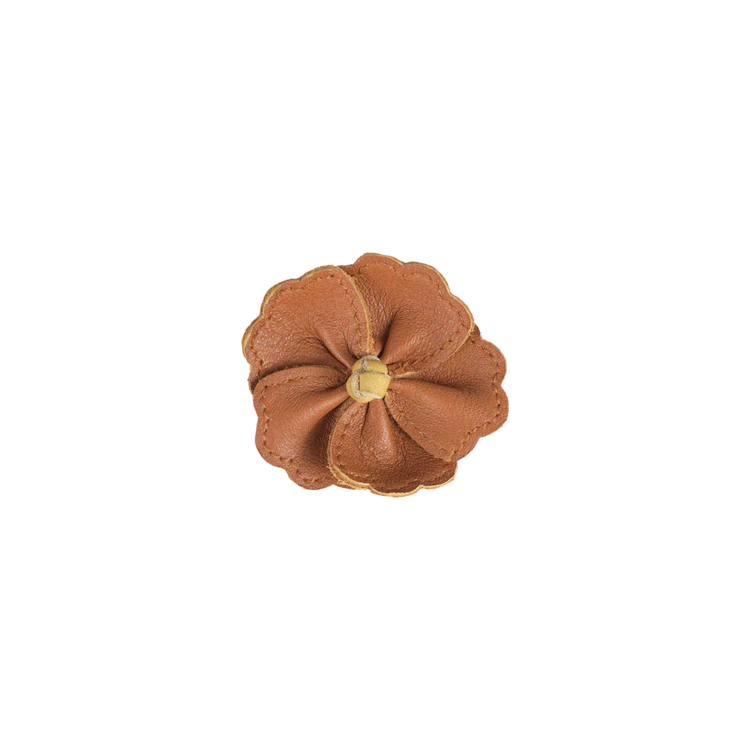 Donsje Zaza Fields Hibiscus Leather Clip • Maple