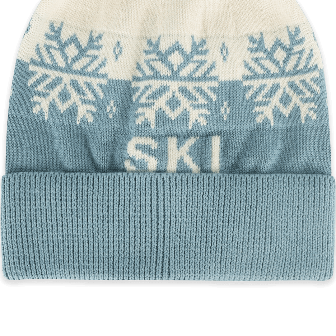 Ski Day Knit Baby Beanie Hat (Organic Cotton)
