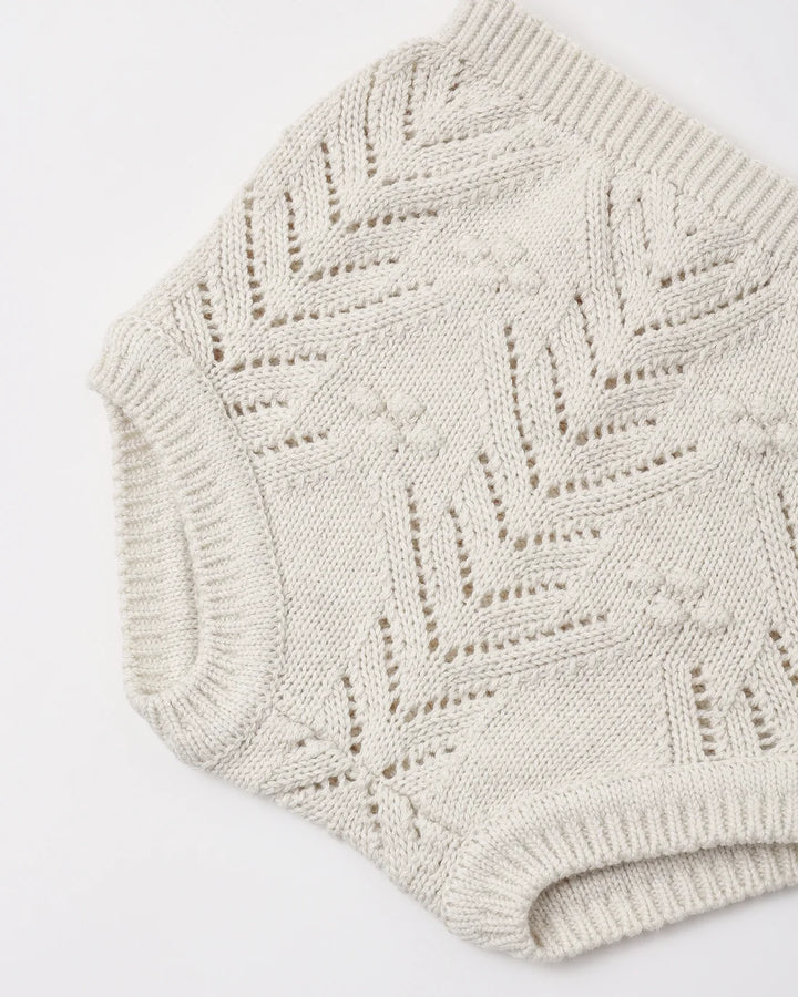 ORGANIC Knit Bloomer Heathered Oatmeal