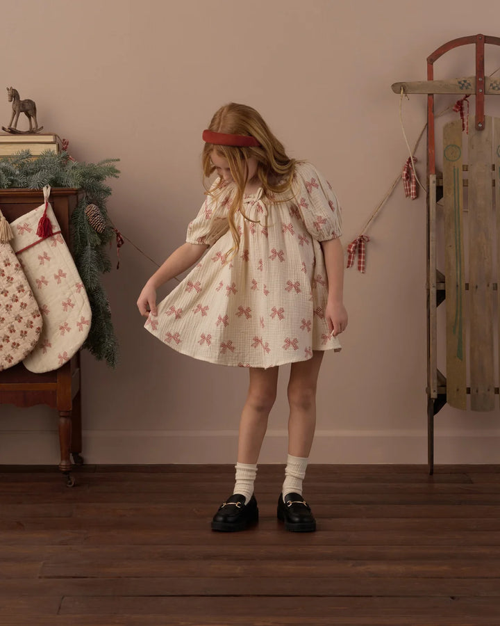 Sabrina Mini Dress Peppermint Bows