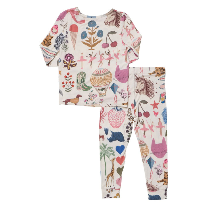 Bamboo PJ Set 20 Years of Pink Chicken
