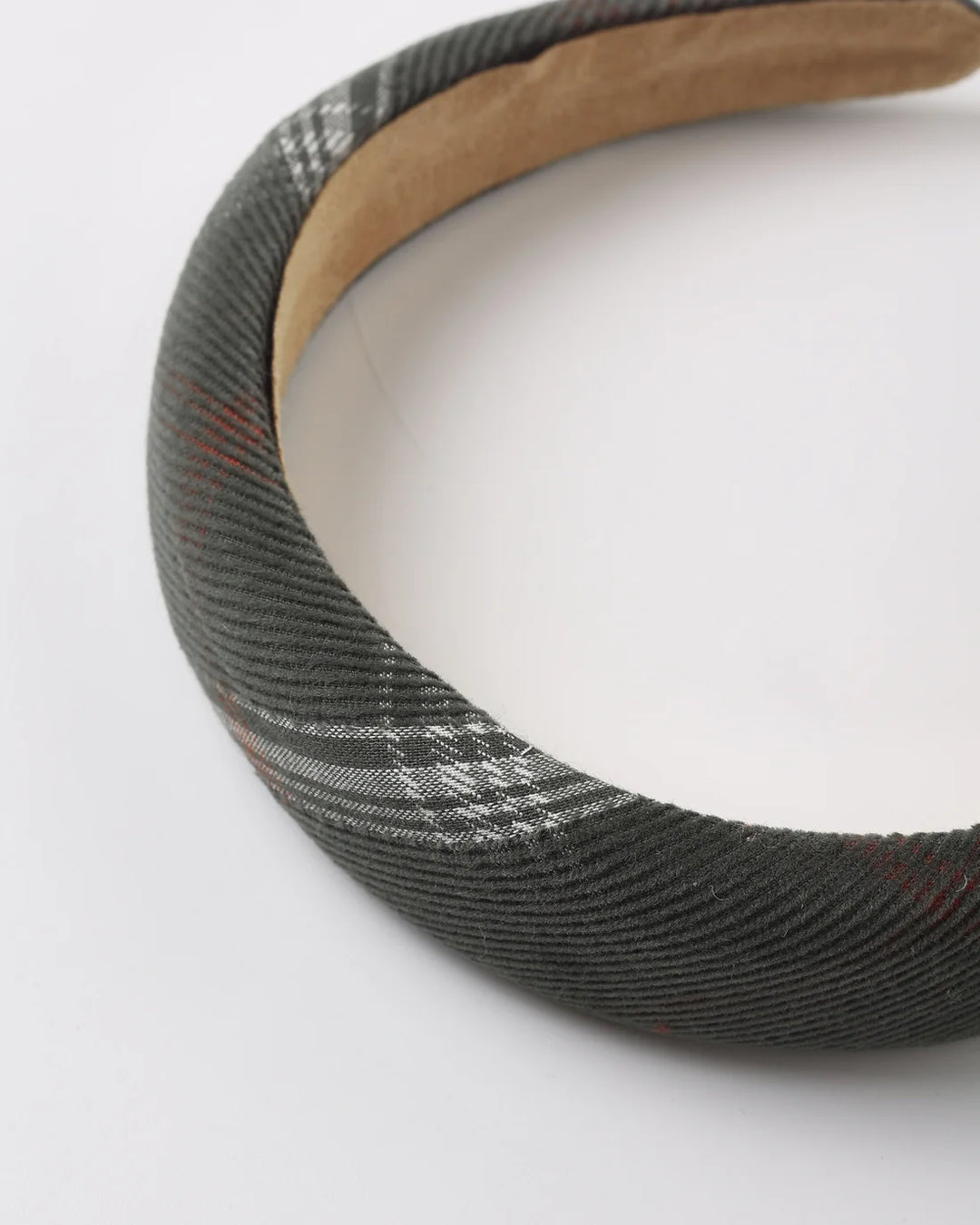Padded Headband Holiday Plaid