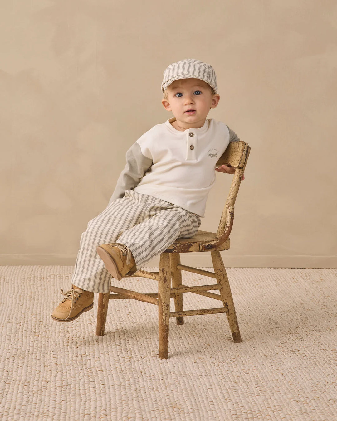 ORGANIC Grayson Pant Laurel Pinstripe