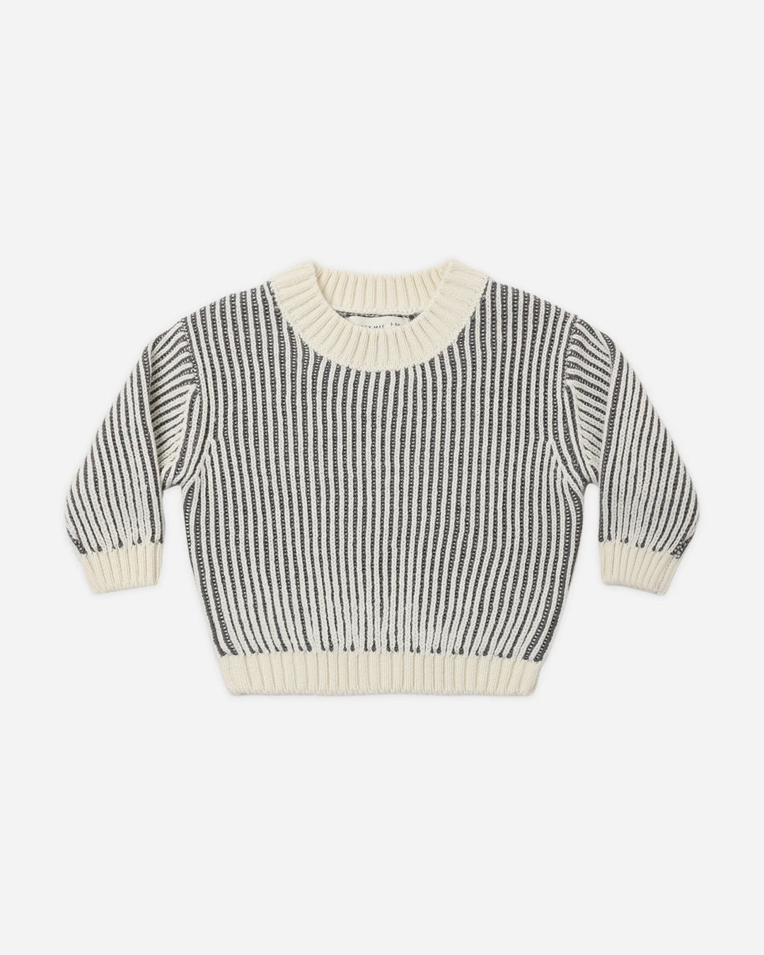 ORGANIC Relaxed Knit Sweater Midnight Stripe