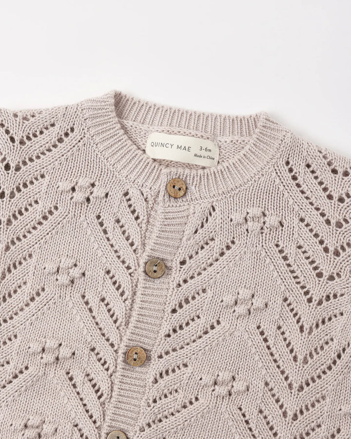 ORGANIC Knit Cardigan Lilac Mist