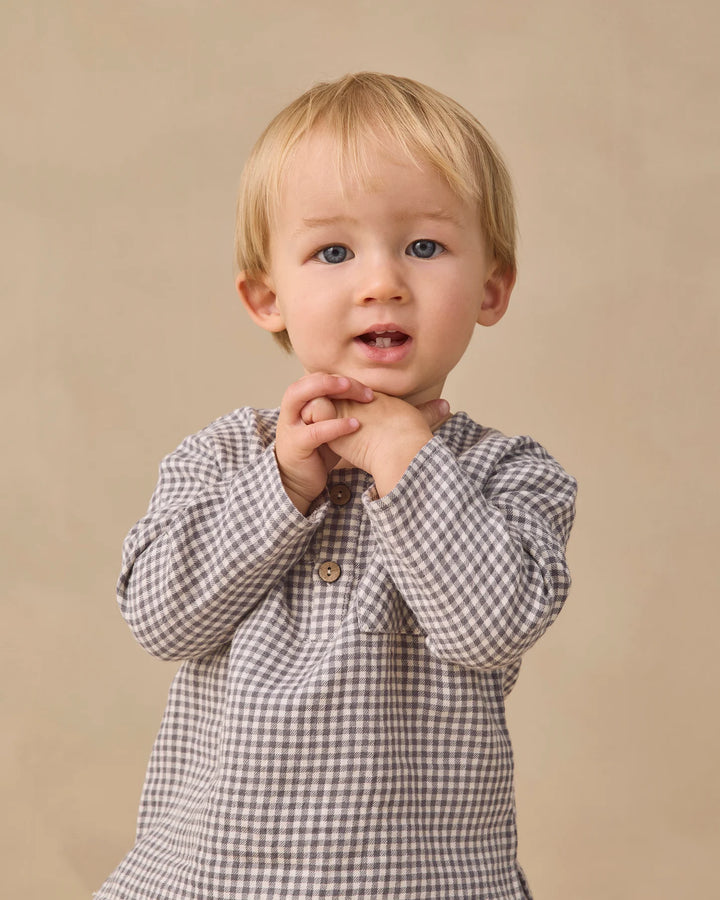 ORGANIC Rory Shirt Midnight Gingham