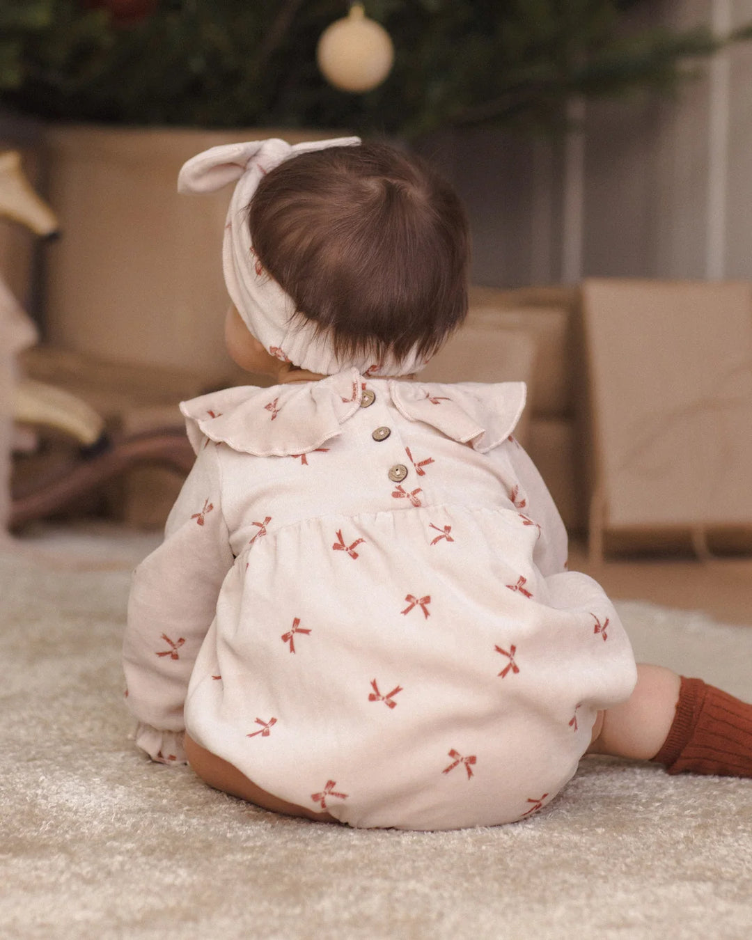 Wendy Romper Red Bows