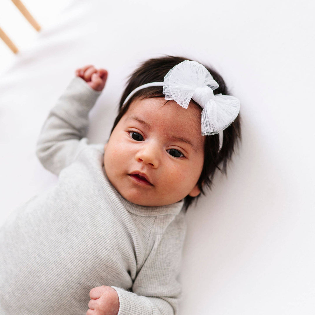 Tulle Baby FAB® skinny headband bow • Choose Color