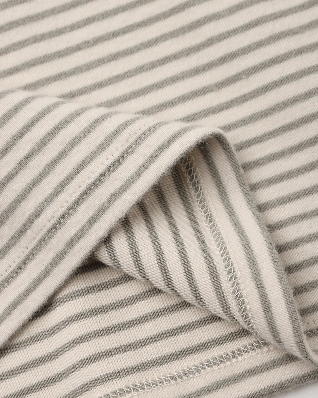 ORGANIC Long Sleeve Tee Laurel Microstripe