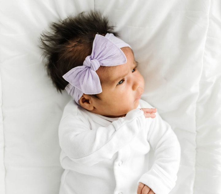 Itty Bitty Knot Nylon Bow Headband