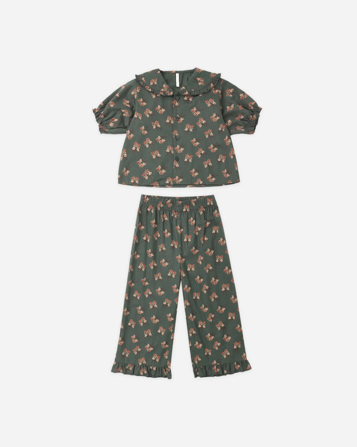 Ruffle Pajamas Evergreen Bouquet
