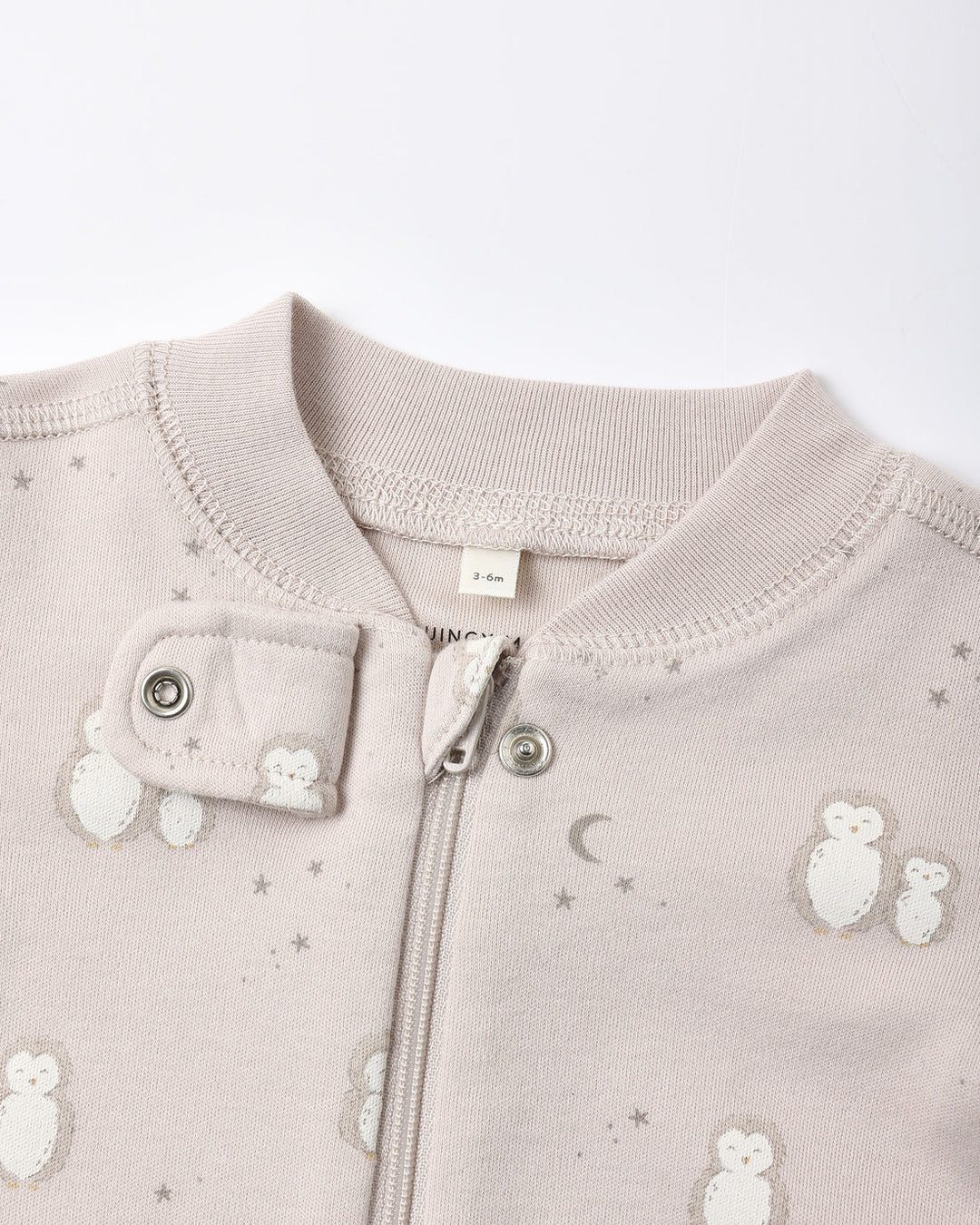 ORGANIC Zip Long Sleeve Sleeper Owls