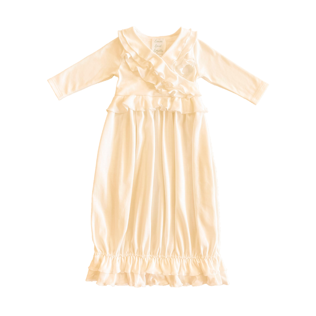 PIMA COTTON Jenna Gown - Eggnog