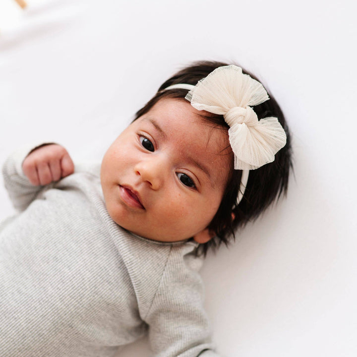 Tulle Baby FAB® skinny headband bow • Choose Color