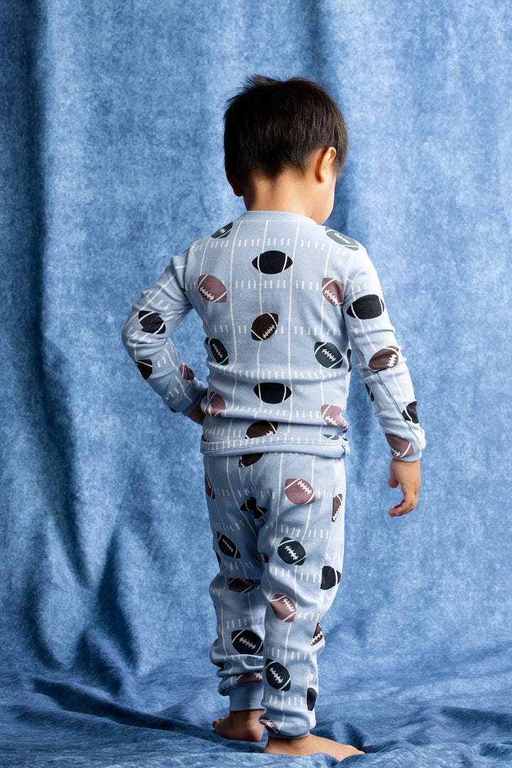 Organic 2pc Pajama Set • Football Fun