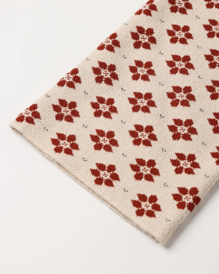 Jacquard Knit Set Poinsettia