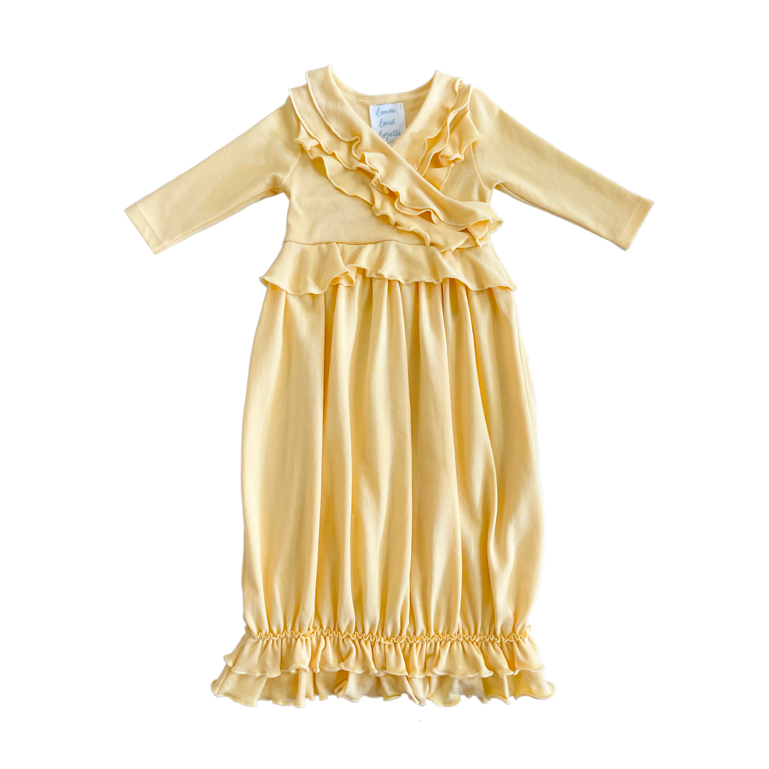 Pima Cotton Jenna Gown - Butter
