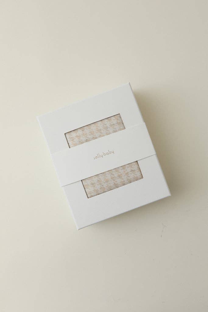 SOLLY BABY Cream Houndstooth Wrap