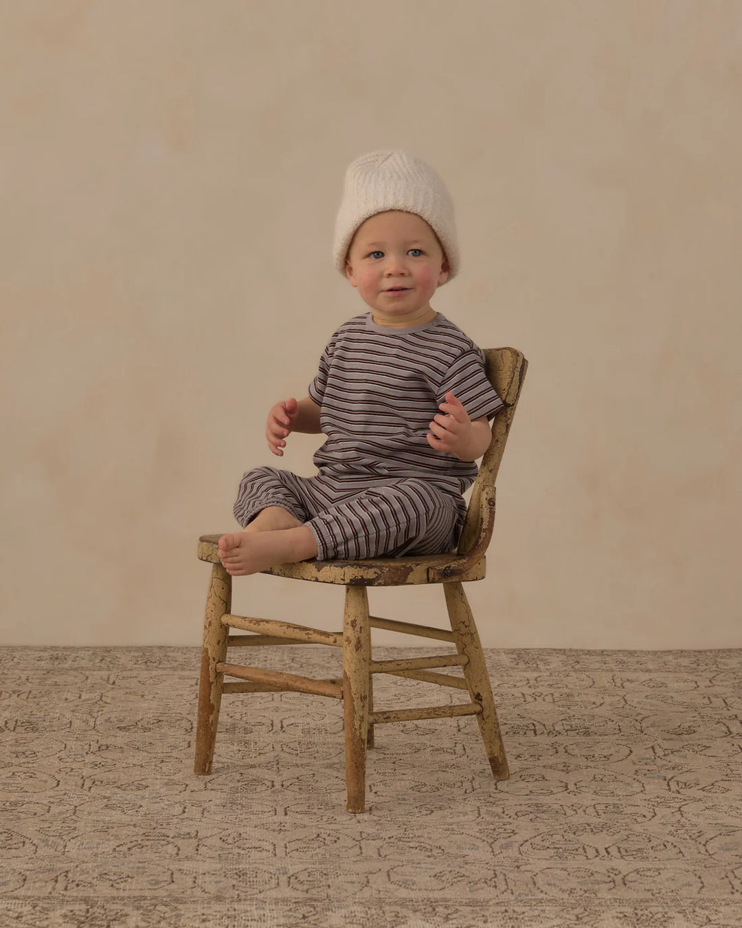RYLEE + CRU Vintage Stripe Jersey Tee + Pant Set