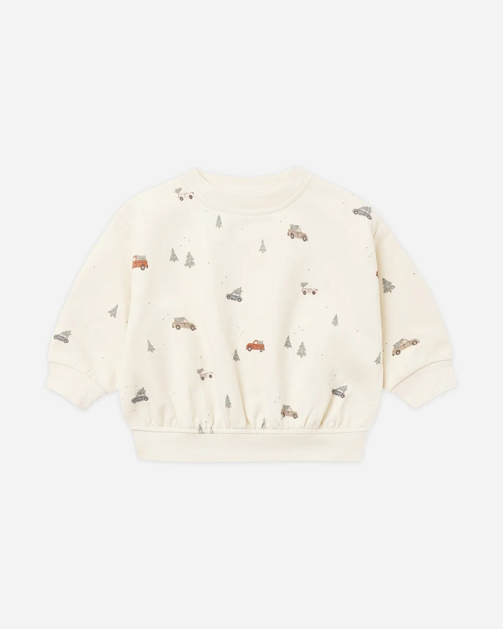 Relaxed Fleece Sweatshirt Holiday Drive