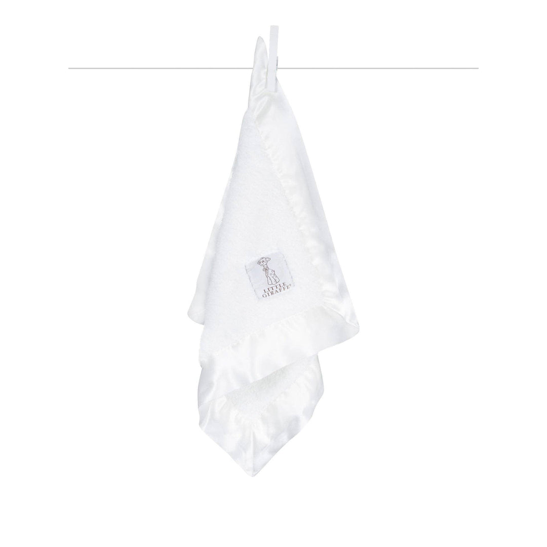 LITTLE GIRAFFE White Chenille Mini Blanky