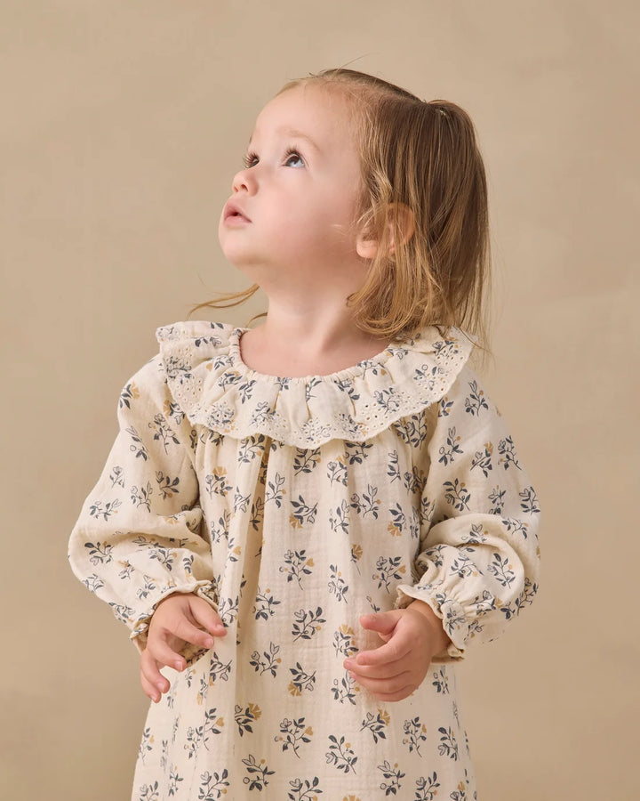 ORGANIC Long Sleeve Isla Dress French Floral
