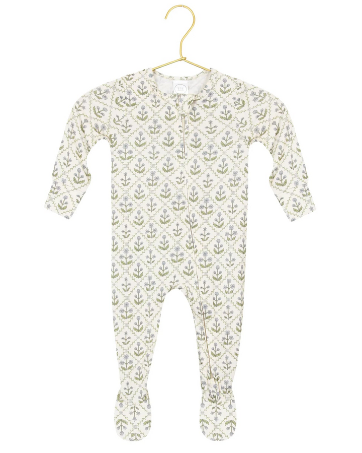 LOU LOU Zipper Footie • Etta