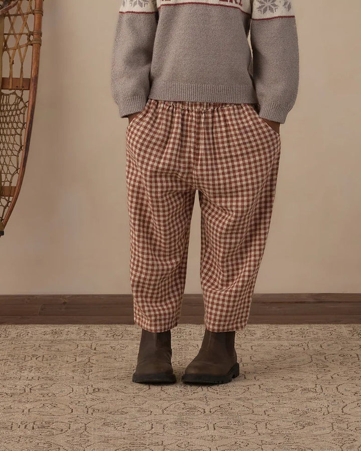 Palmer Pant Brick Check