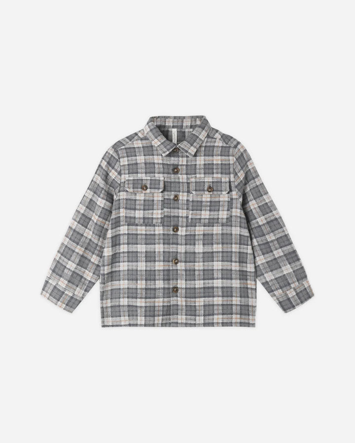 Pocketed Flannel Shirt Winter Plaid