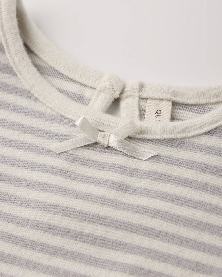 ALDA DRESS FOG STRIPE