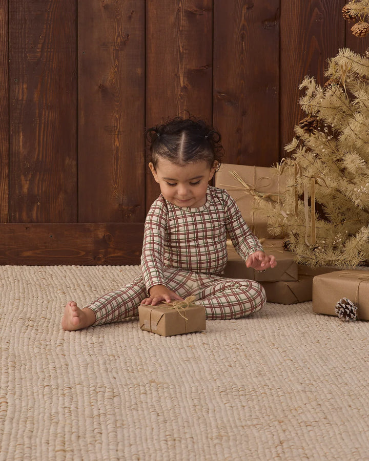 Bamboo Pajama Set Redwood Check
