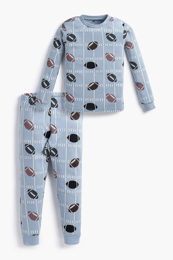 Organic 2pc Pajama Set • Football Fun