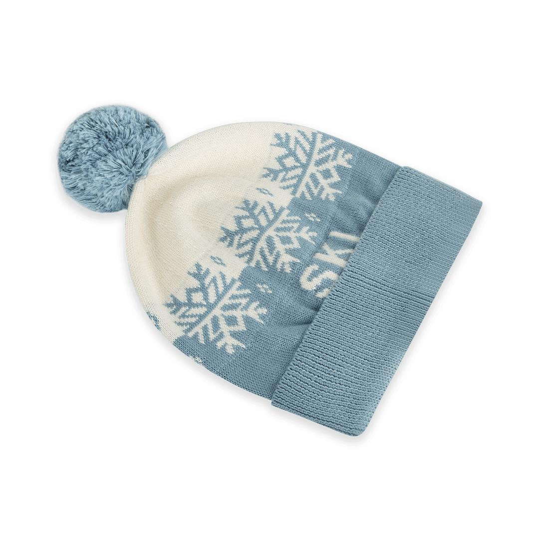 Ski Day Knit Baby Beanie Hat (Organic Cotton)