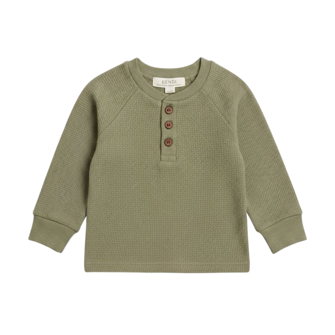 Jones Henley Raglan Shirt Fern